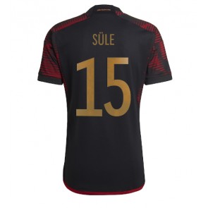 Germany Niklas Sule #15 Replica Away Stadium Shirt World Cup 2022 Short Sleeve